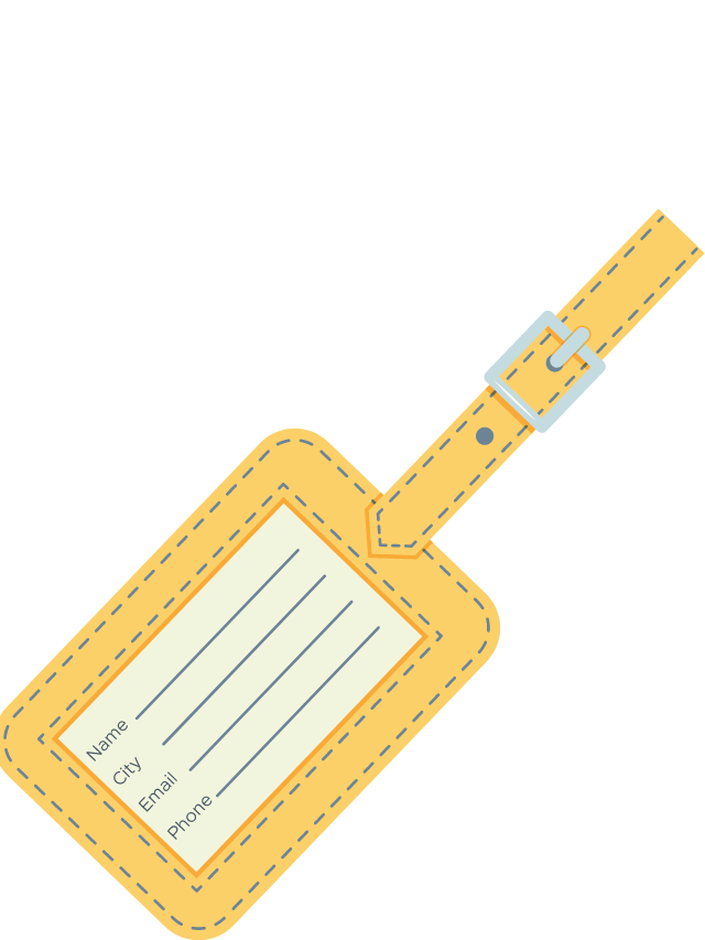 what to write on luggage tag