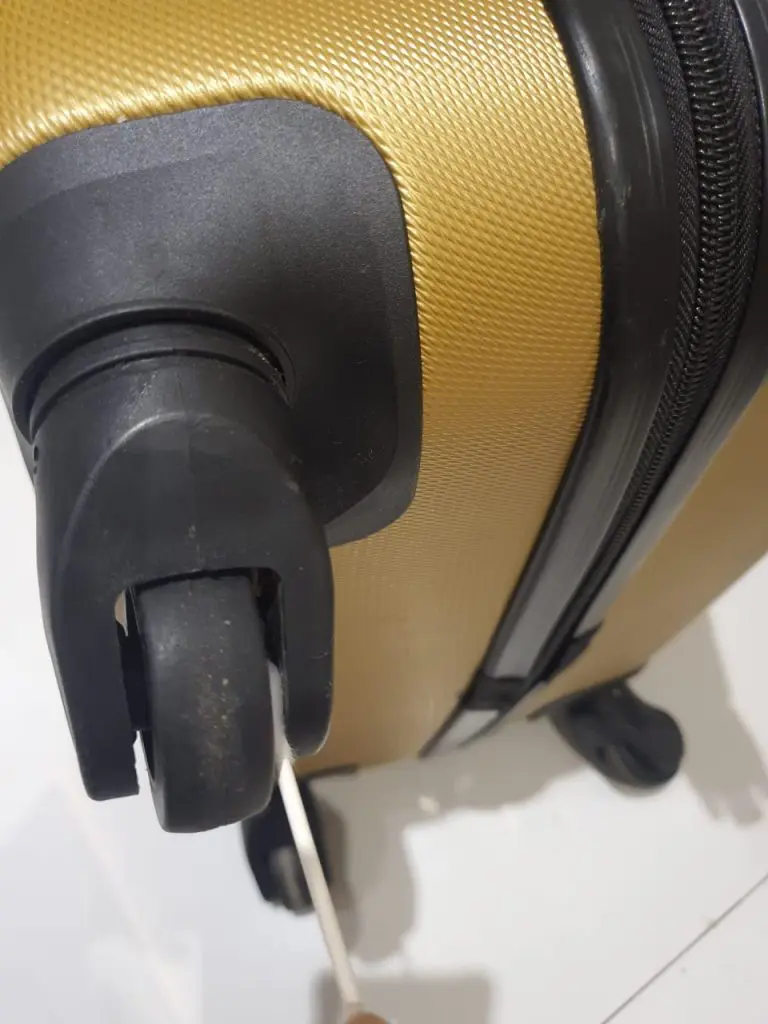 how to make luggage wheels smoother