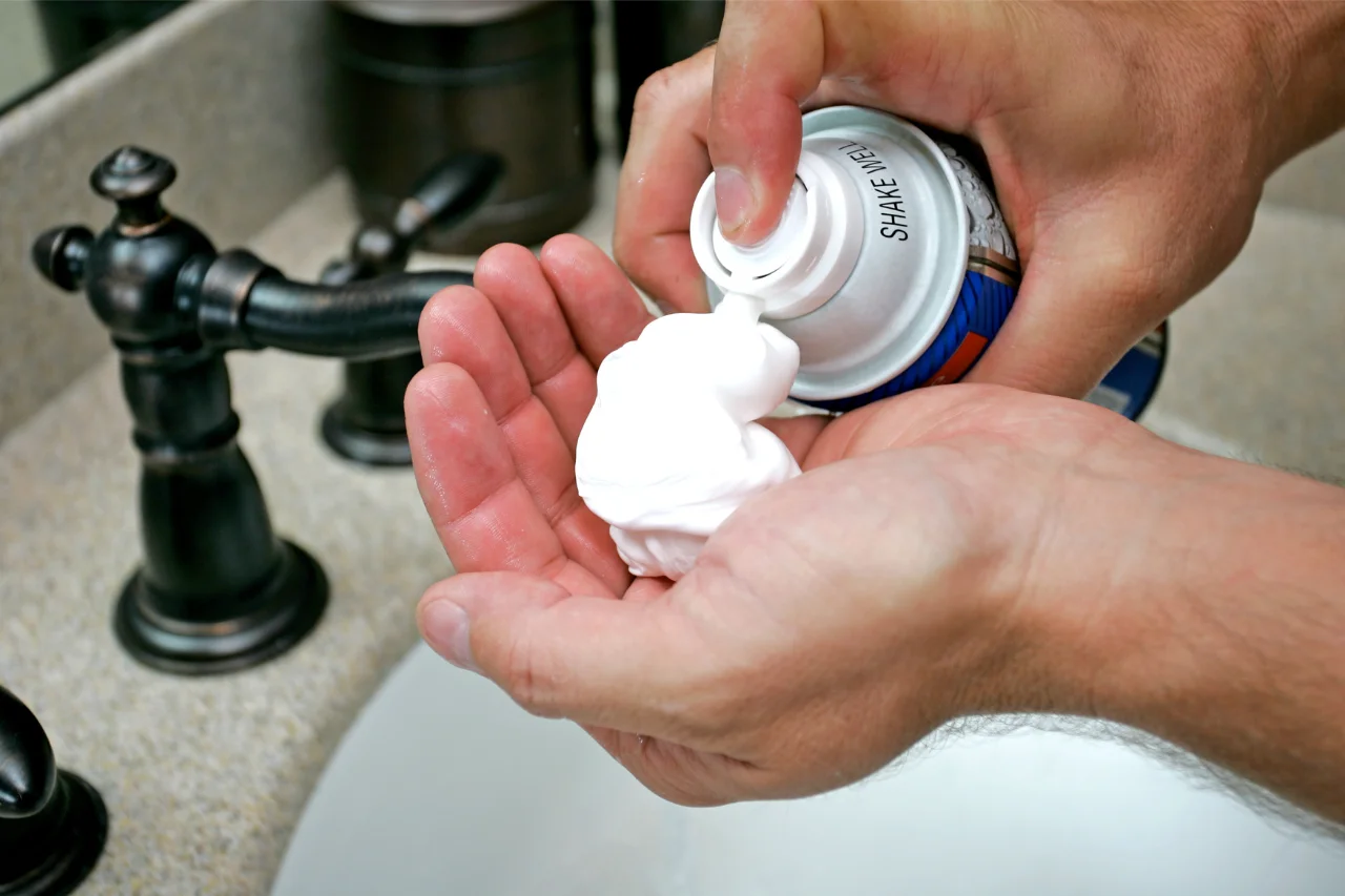 Shaving Cream On A Plane